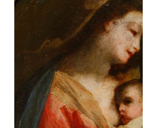 Scuola mantovana, XVIII secolo, Madonna che allatta il Bambino