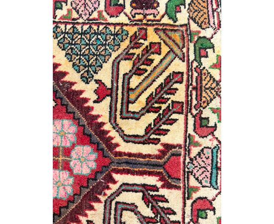 Tappeto persiano Hamedan, vintage, 128x84 cm