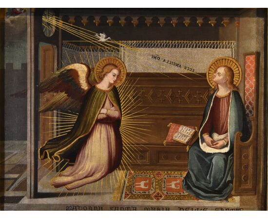 L’Annunciazione, Alessandro Allori (Firenze, 1535 – Firenze, 1607) Seguace di 