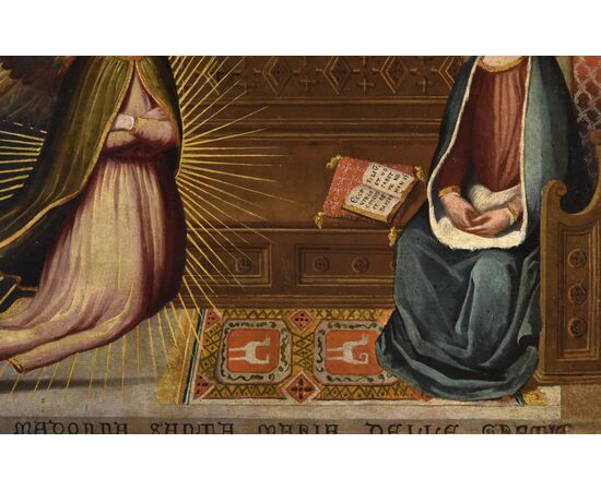L’Annunciazione, Alessandro Allori (Firenze, 1535 – Firenze, 1607) Seguace di 