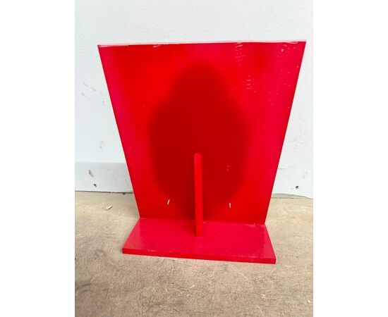 Antica placca metà '800 dipinta smalto Limoges raffigurante Cristo 28x15cm