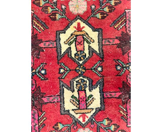 Tappeto persiano Hamedan, vintage, 128x84 cm