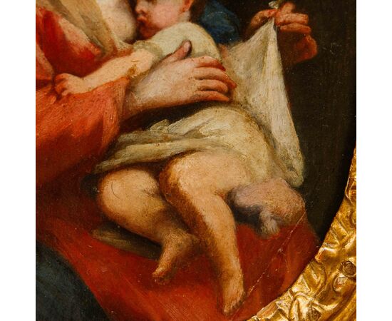 Scuola mantovana, XVIII secolo, Madonna che allatta il Bambino