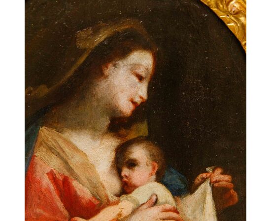 Scuola mantovana, XVIII secolo, Madonna che allatta il Bambino