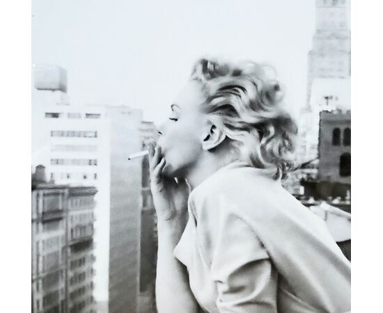 Marilyn Monroe a New York (1955) | Fotografia B/N con cornice
