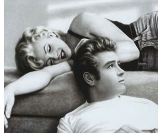 Marilyn Monroe e James Dean - Fotografia con cornice