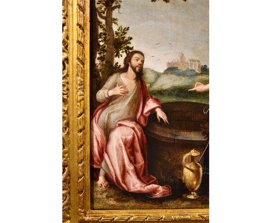 Cristo e la Samaritana, Ludovico Pozzoserrato (Anversa 1550 - Treviso 1605)