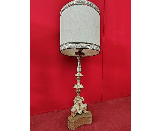 Coppia candelabri laccati