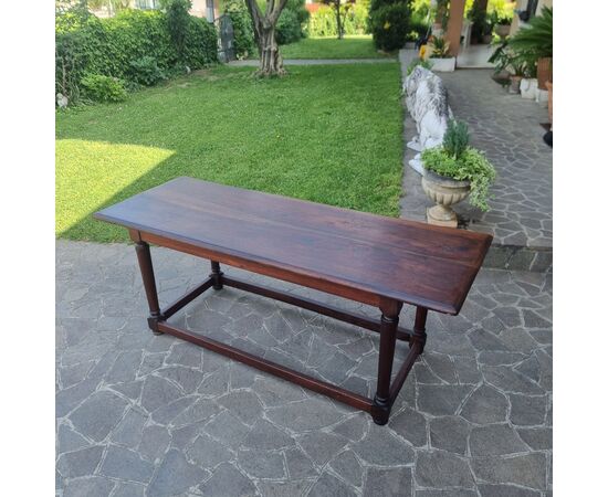 Tavolo in noce Direttorio fine '700 lombardo