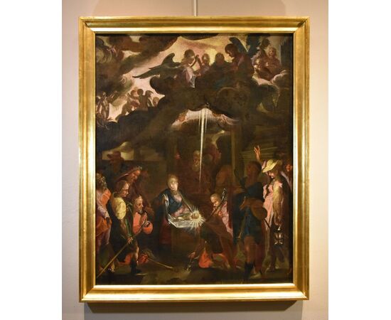 Adorazione dei pastori, Bartholomäus Spranger (Anversa, 1546 – Praga, 1611)