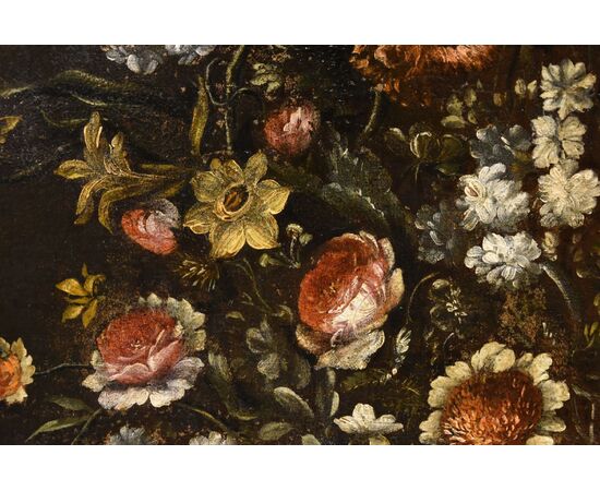 Composizione di fiori entro vaso sbalzato (2 di 3), Andrea Scacciati (Firenze 1642–1710)