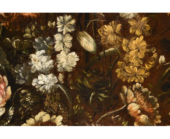 Composizione di fiori entro vaso sbalzato (2 di 3), Andrea Scacciati (Firenze 1642–1710)