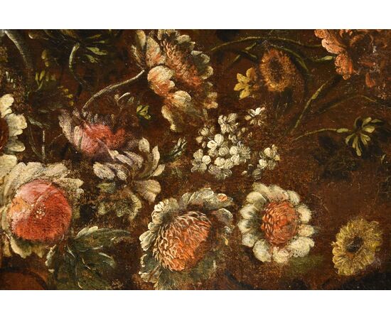 Composizione di fiori entro vaso sbalzato (2 di 3), Andrea Scacciati (Firenze 1642–1710)