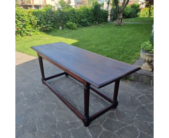 Tavolo in noce Direttorio fine '700 lombardo