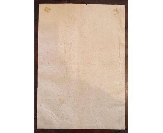 Disegno a sanguigna raffigurante Frate inginocchiato