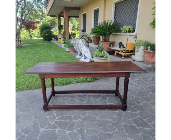Tavolo in noce Direttorio fine '700 lombardo