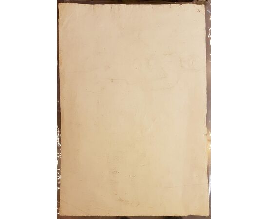 Disegno di epoca neoclassica raffigurante figura maschile