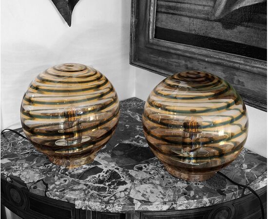 Coppia di lampade da tavolo vintage