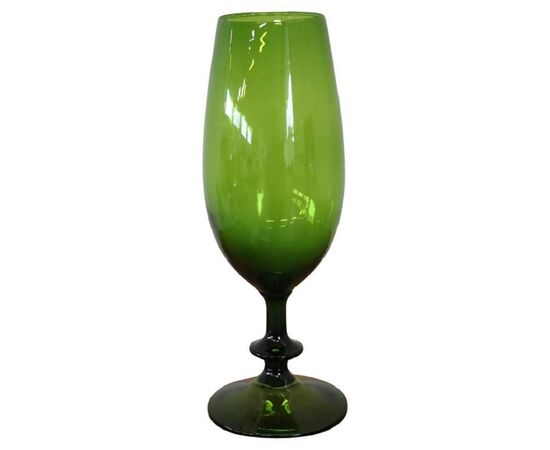 Vaso anni '60 in vetro di Empoli PREZZO TRATTABILE