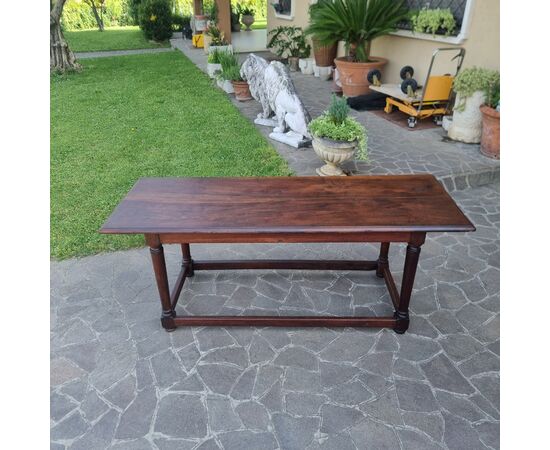 Tavolo in noce Direttorio fine '700 lombardo