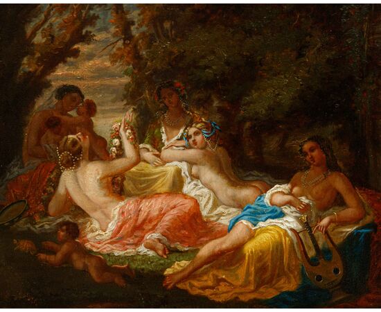 Scuola francese, primo quarto del XIX secolo, Odalische
