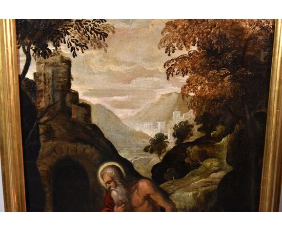 San Girolamo Penitente, Scuola veneta '500 (cerchia di Jacopo Negretti, detto Palma il Giovane)
