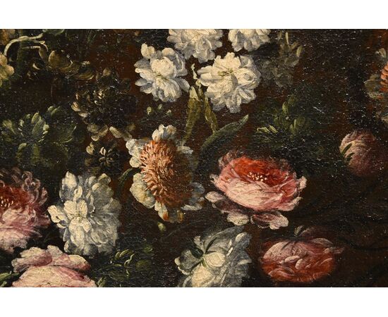 Composizione di fiori entro vaso sbalzato (3 di 3), Andrea Scacciati (Firenze 1642–1710)