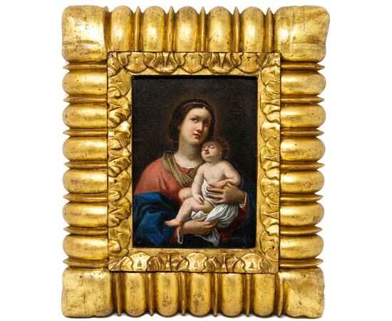 Scuola romana, XVII secolo, Madonna con Bambino