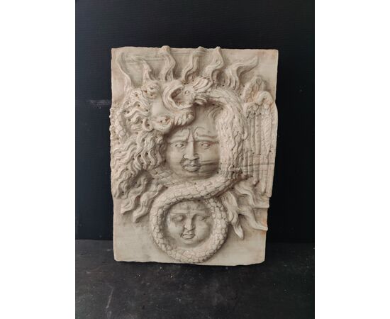 Spettacolare altorilievo mitologico in marmo di Carrara - 42 x 56 cm