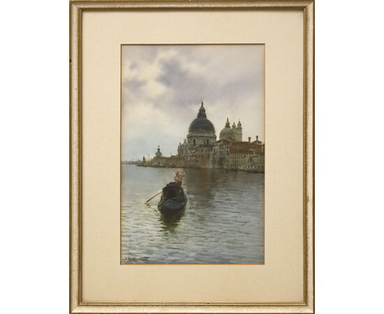 Alberto Prosdocimi, Venezia, acquarello su carta, cm.27,5x16,5
