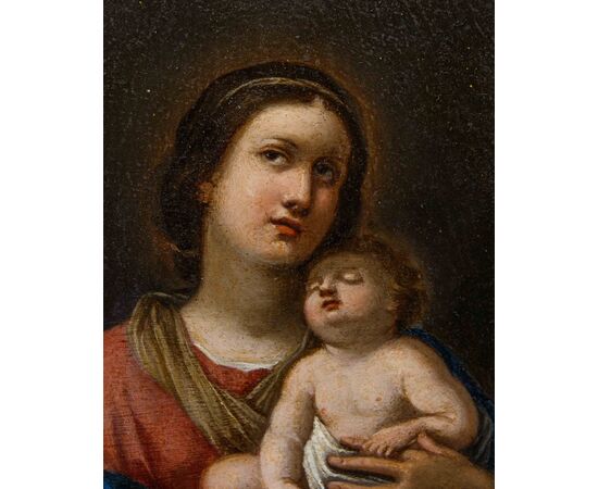 Scuola romana, XVII secolo, Madonna con Bambino