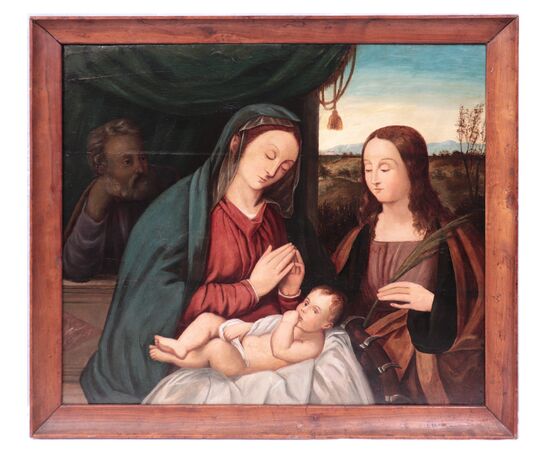 Francesco Rizzo da Santacroce (1485-1545) - Sacra famiglia 