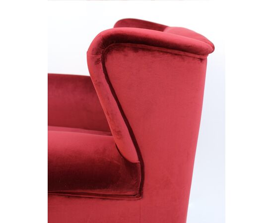 Coppia di poltrone 1970 - velluto e ottone