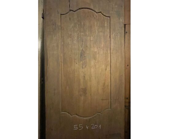 PTE148 - Antica porta semplice a due battenti, epoca '800, misure cm L 110 x H 201