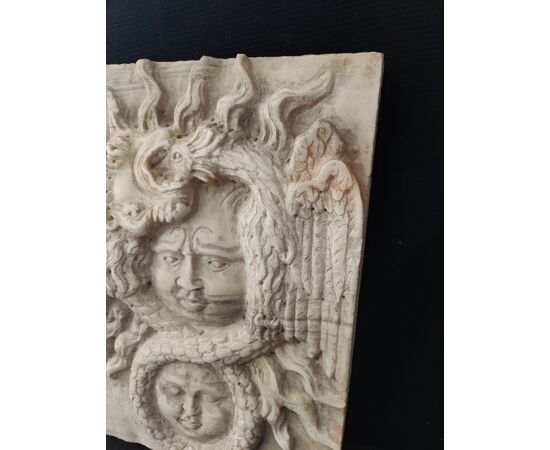 Spettacolare altorilievo mitologico in marmo di Carrara - 42 x 56 cm