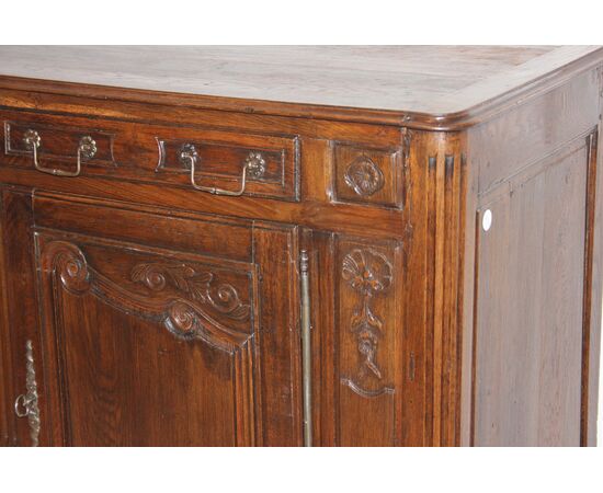 Credenza Provenzale a due ante in legno di castgno Inizio 1800 Francia