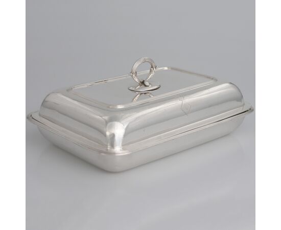 Coppia di legumiere e coperchio in argento sterling Giorgio III, Paul Storr, Londra, 1800