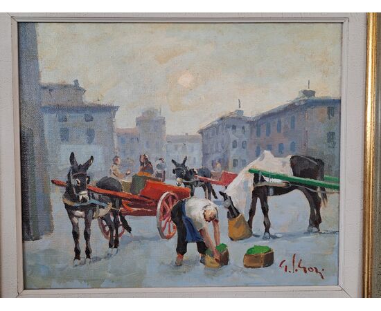 Gino Paolo Gori, "Controluce", olio su tela
