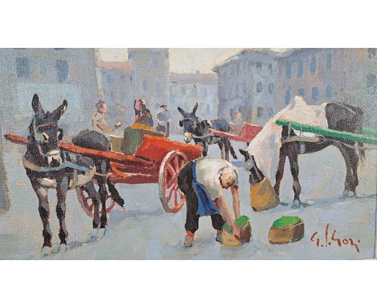 Gino Paolo Gori, "Controluce", olio su tela