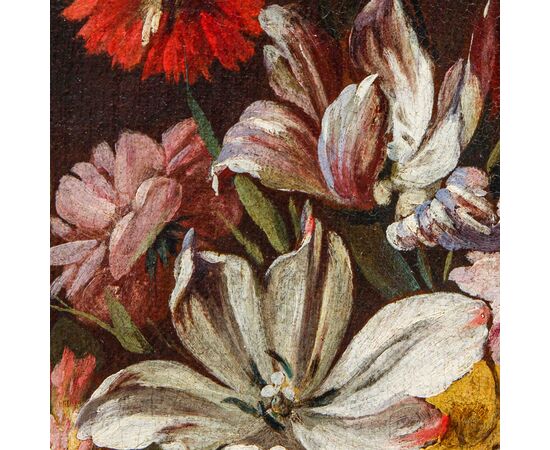 Nicola van Houbraken (Messina, 1668 – Pisa, 1733)(attr.), Vasi di fiori 