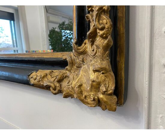 Specchiera in legno dorato
