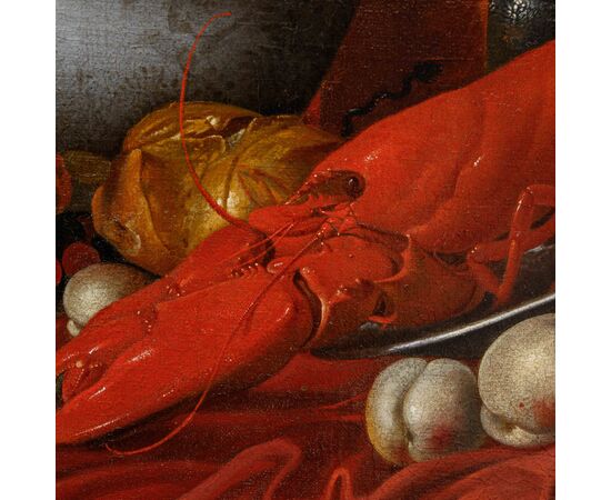 Carstian Luyckx (1627-1675 circa), Natura morta con pappagallo, scimmia e personaggio dietro la finestra