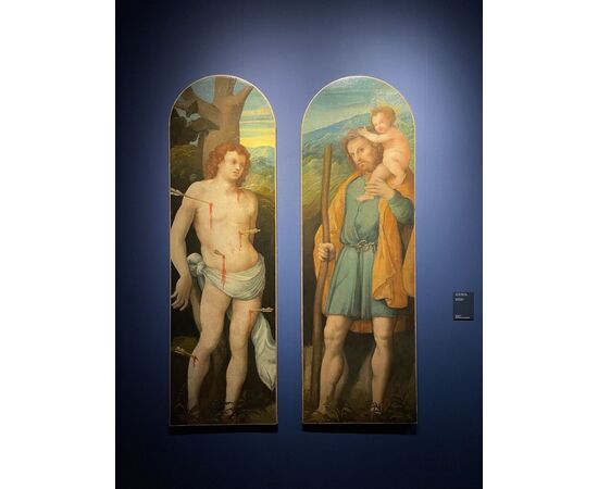 San Sebastiano e San Cristoforo, Zenone Veronese (Verona, 1484 - Salò (Bs) post 1542-ante 1554)