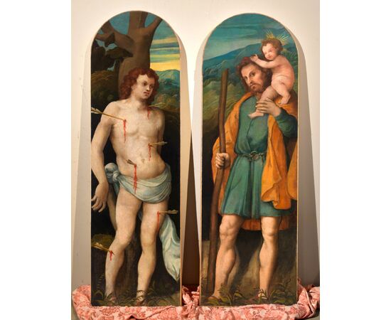 San Sebastiano e San Cristoforo, Zenone Veronese (Verona, 1484 - Salò (Bs) post 1542-ante 1554)