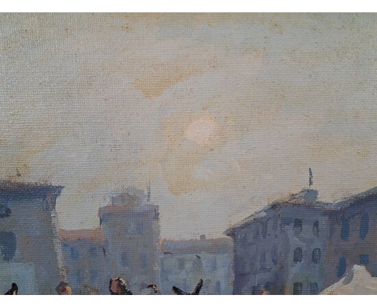 Gino Paolo Gori, "Controluce", olio su tela