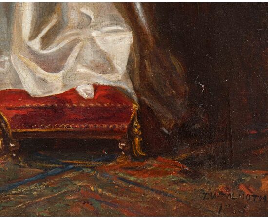 Thomas Alfred Woolnoth (Regno Unito, 1785-1857), Fanciulla che suona la chitarra