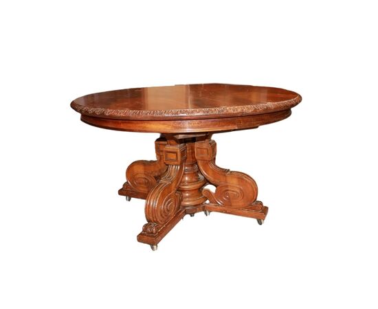 Tavolo stile Luigi Filippo in Legno di Noce del 1800 Francese