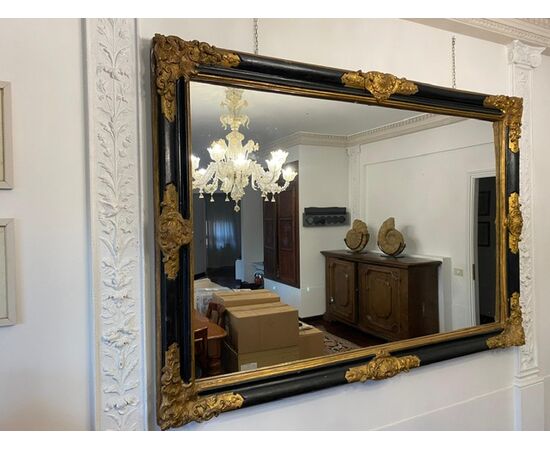 Specchiera in legno dorato