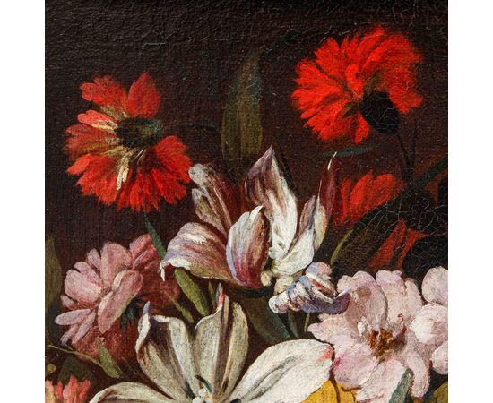 Nicola van Houbraken (Messina, 1668 – Pisa, 1733)(attr.), Vasi di fiori 