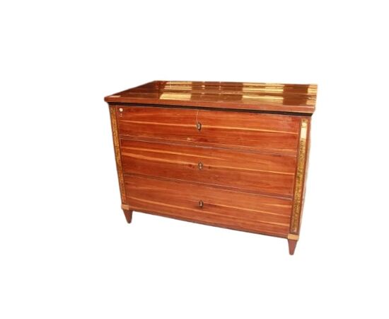 Comoncino di fine 1700 inizio 1800 stile Luigi XVI in legno di palissandro
